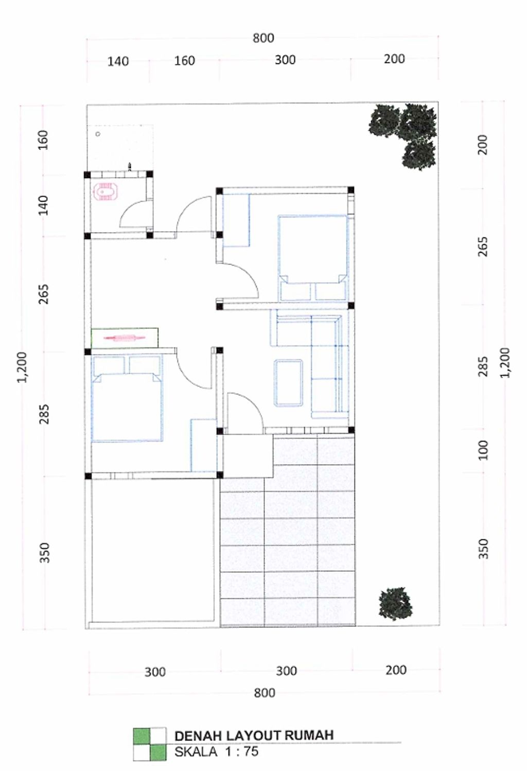 foto denah rumah tipe 36/96 perumahan BUKIT BALIASE INDAH 6