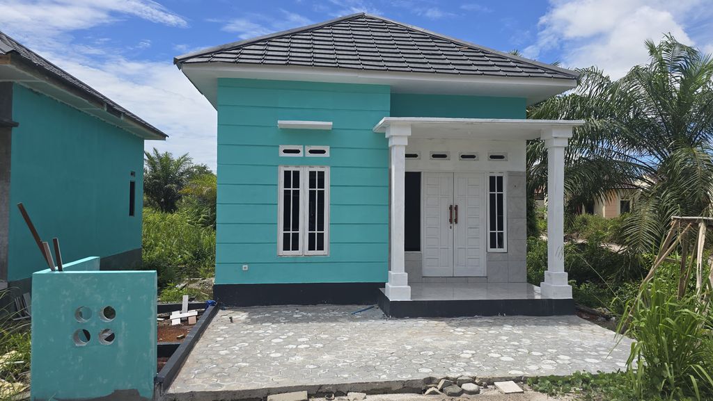 foto tampak rumah tipe Aryaga Estate Subsidi Model Baru perumahan ARYAGA ESTATE III