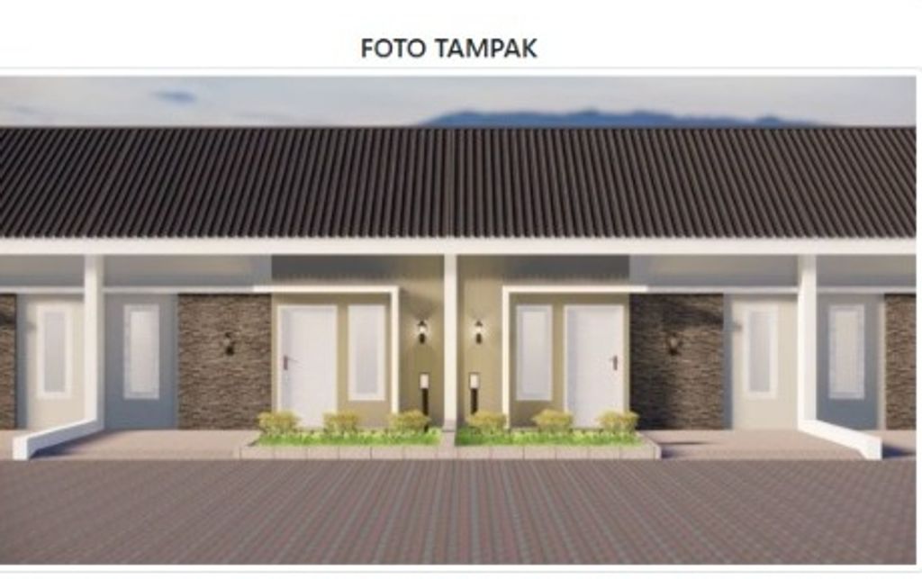 foto tampak rumah tipe 36 perumahan RAIHAN PAKKABBA RESIDENCE