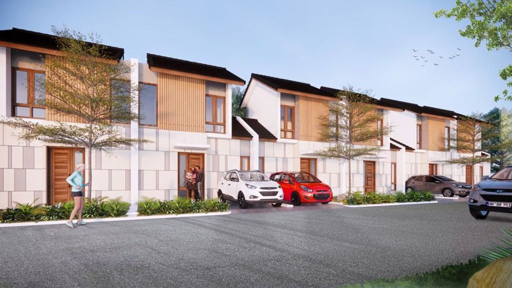 foto tampak rumah tipe Nozomi 57/84 perumahan Avani Gyoen Residence