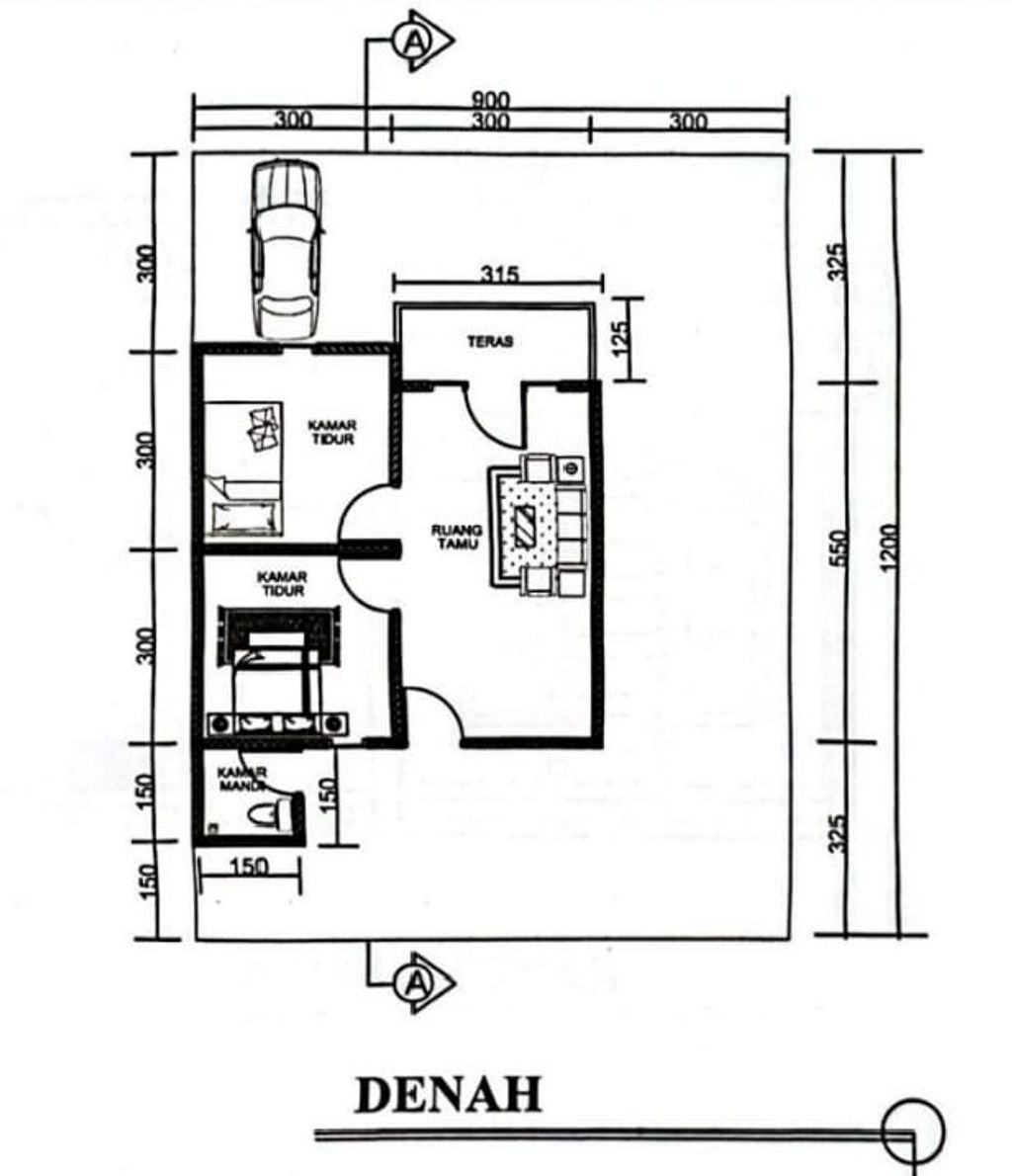 foto denah rumah tipe RST perumahan GRAHA NUSA INDAH 2