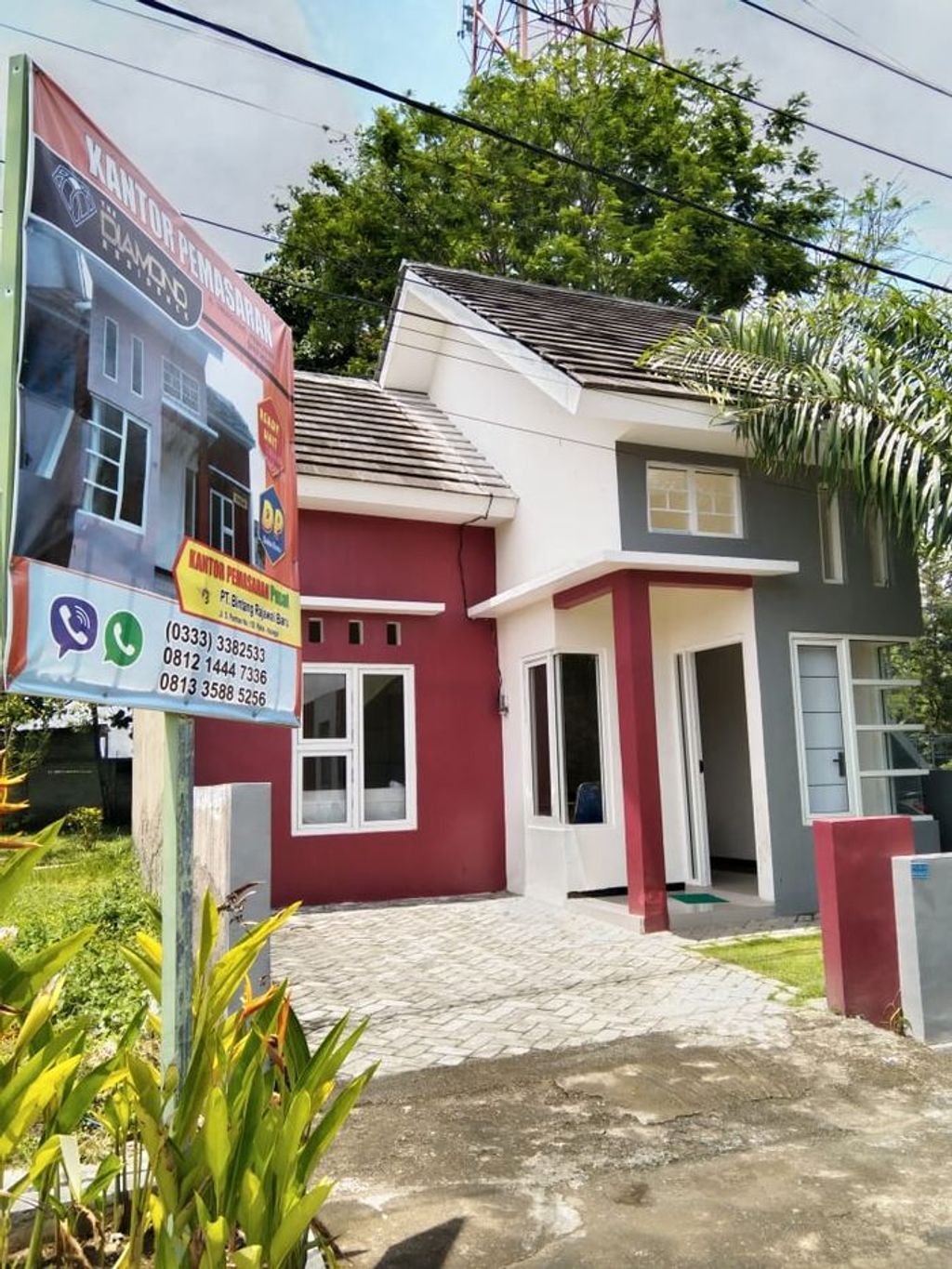 foto tampak rumah tipe 60/100 perumahan PERUMAHAN DIAMOND RESIDENCE