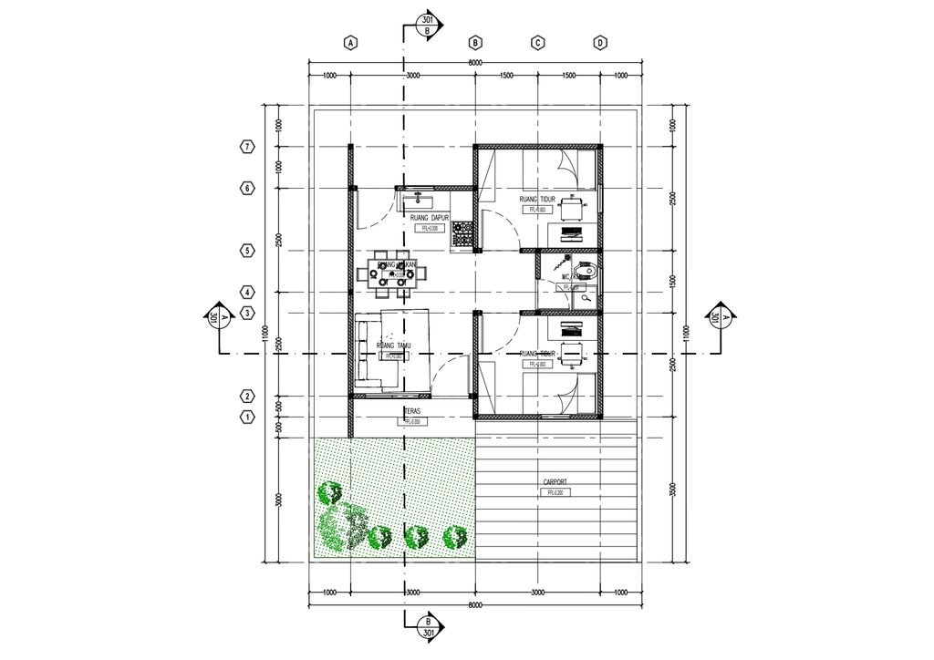 foto denah rumah tipe 36 perumahan SRI JAYA REGENCY 6