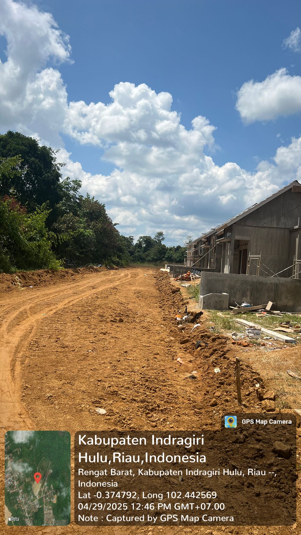 foto posisi tengah perumahan TUK MODANG PERMAI TAHAP 2