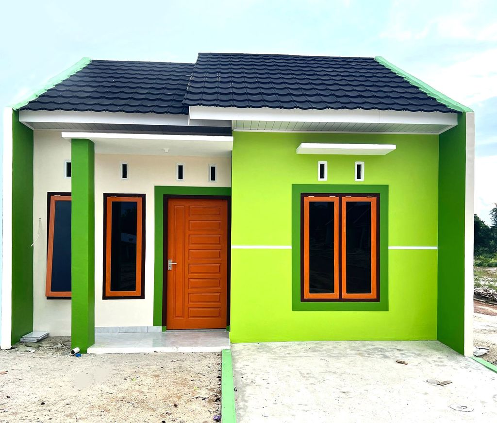 foto tampak rumah tipe 36 perumahan PURI KIRANA 5