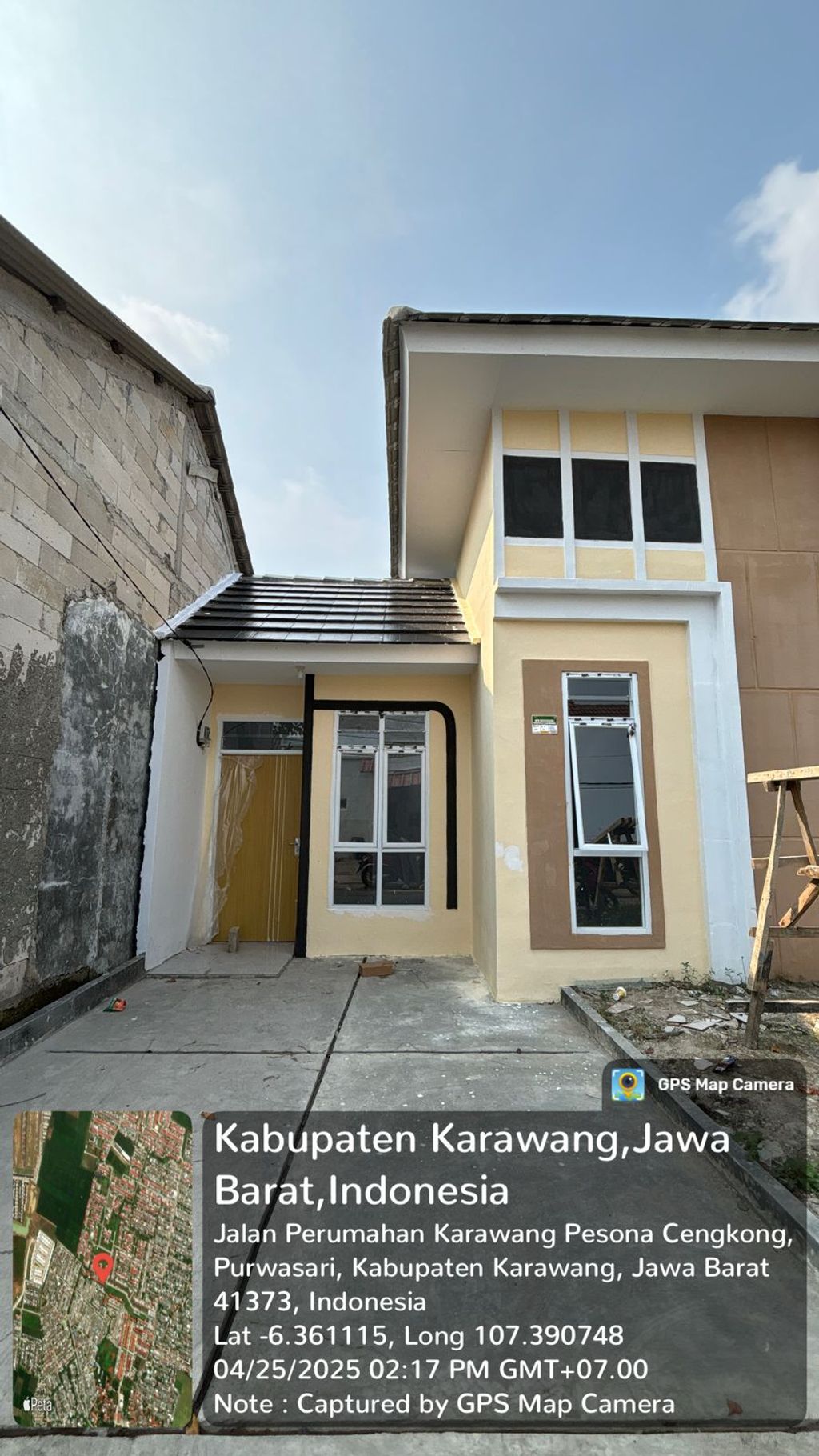 foto tampak rumah tipe SUBSIDI perumahan PESONA CENGKONG ASRI