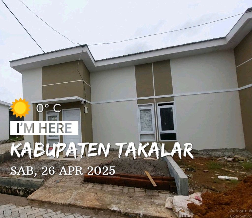 foto tampak rumah tipe 36 perumahan RAIHAN PAKKABBA MAS