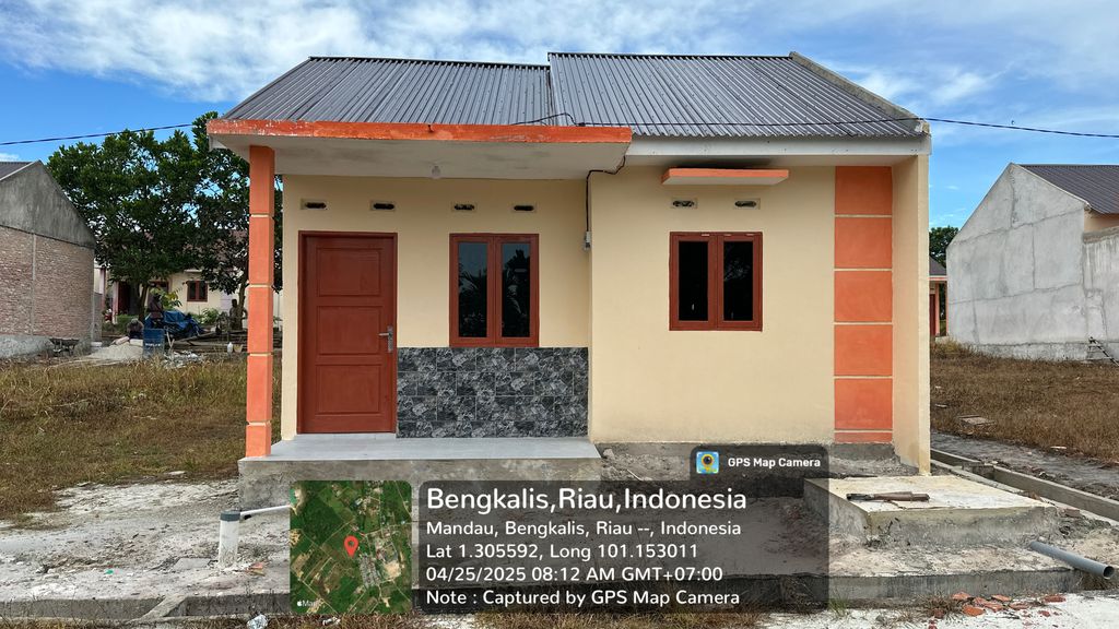 foto tampak rumah tipe 36 perumahan BUKIT MUTIARA INDAH