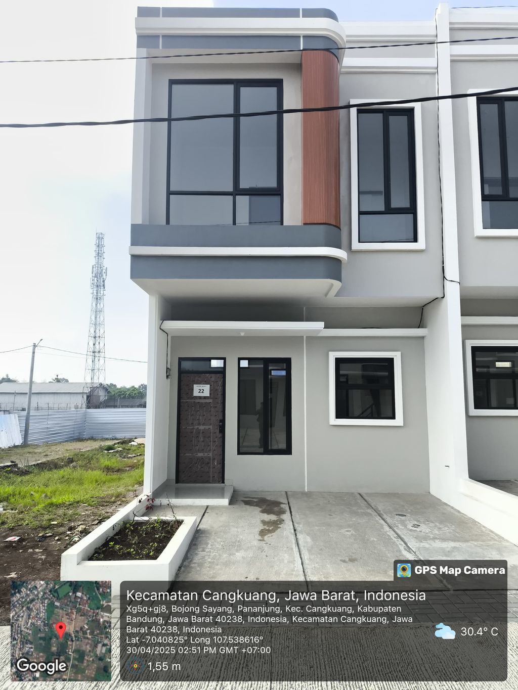 foto tampak rumah tipe 38 Compact (2 kamar) (386) perumahan G-Land Aleena Residence