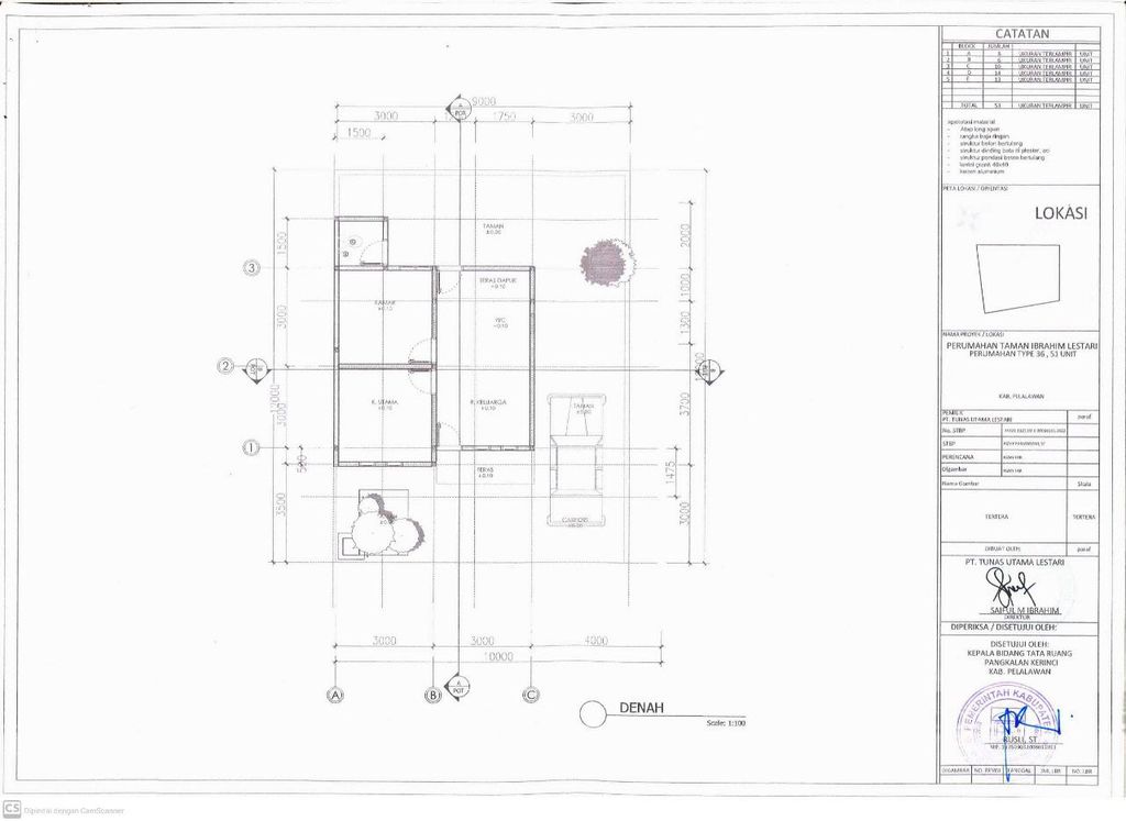 foto denah rumah tipe 36 perumahan Taman Ibrahim Lestari