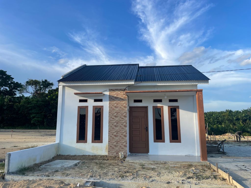 foto tampak rumah tipe 36 perumahan Taman Ibrahim Lestari