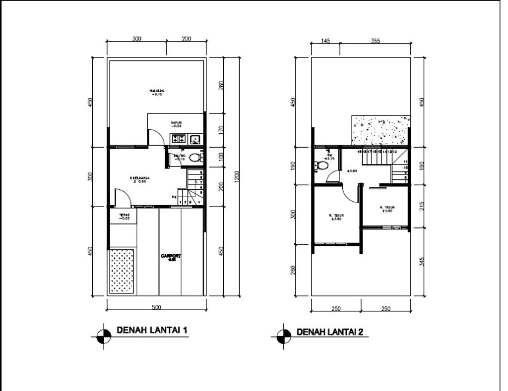 foto denah rumah tipe 38 Compact (2 kamar) (386) perumahan G-Land Aleena Residence
