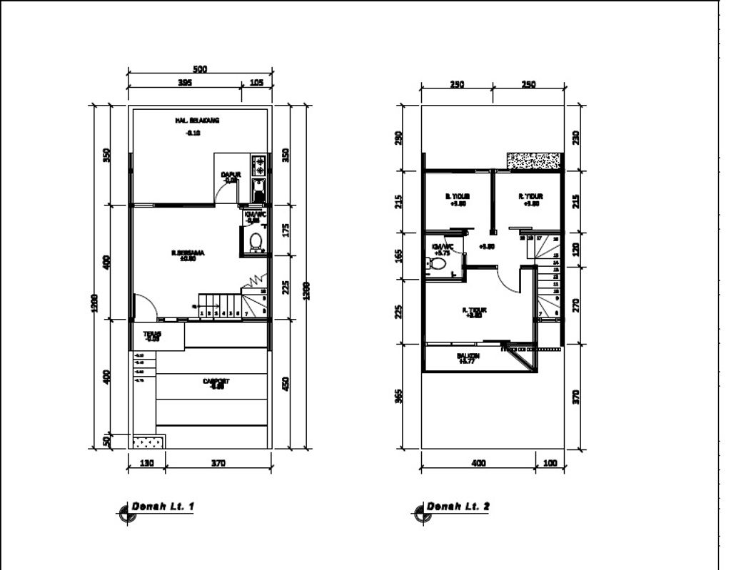 foto denah rumah tipe 50 Compact (3 kamar) (422) perumahan Bukit Sukanagara Resort