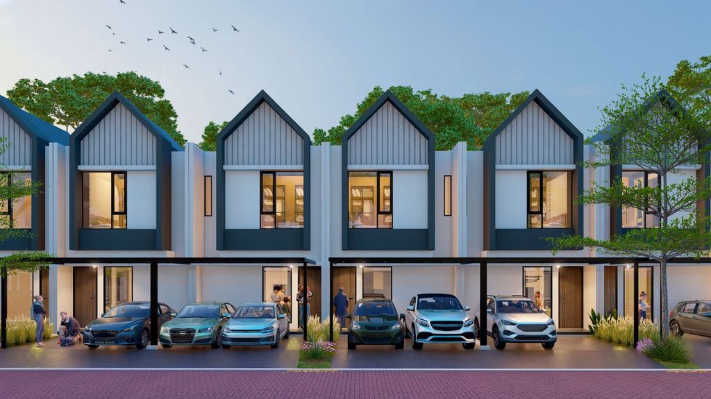 foto tampak rumah tipe PEARL X2 perumahan GR 33A EXT GRAHA RAYA
