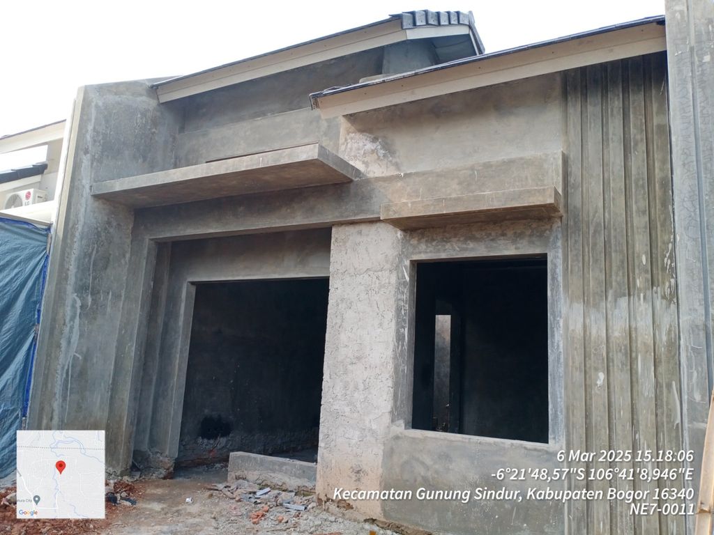 foto tampak rumah tipe NE 7 - 23 perumahan SERPONG NATURA CITY
