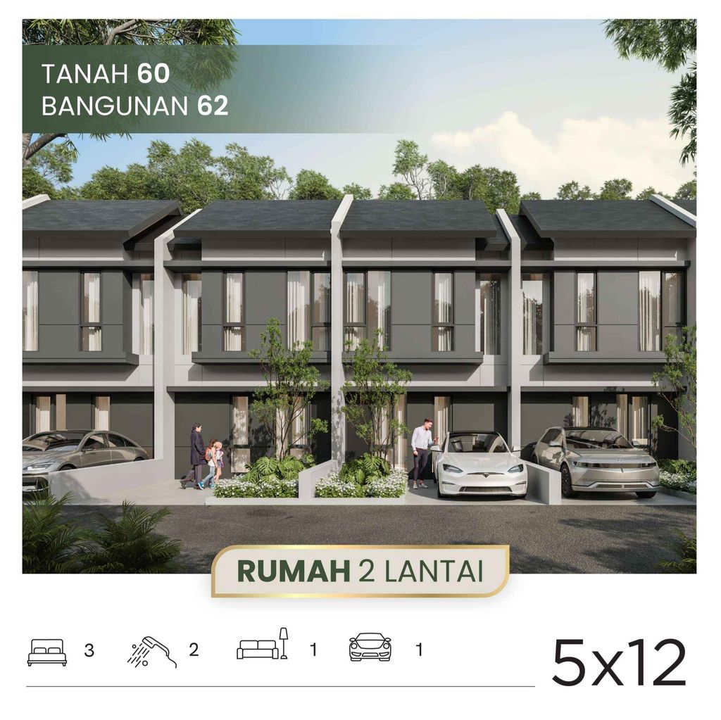 foto tampak rumah tipe RUMAH 5X12 perumahan PARK SUNRISE
