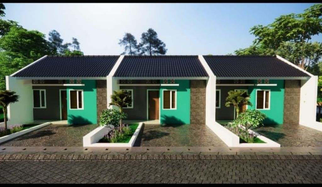 foto tampak rumah tipe 27/60 perumahan PESONA GARUDA 2