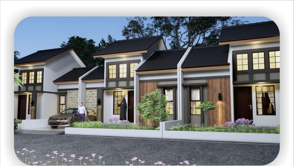 foto tampak rumah tipe 60 perumahan ADAM PARKLAND