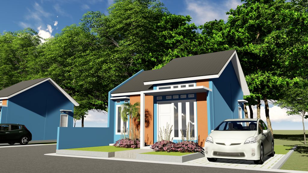 foto tampak rumah tipe Subsidi perumahan ARKA RESIDENCE