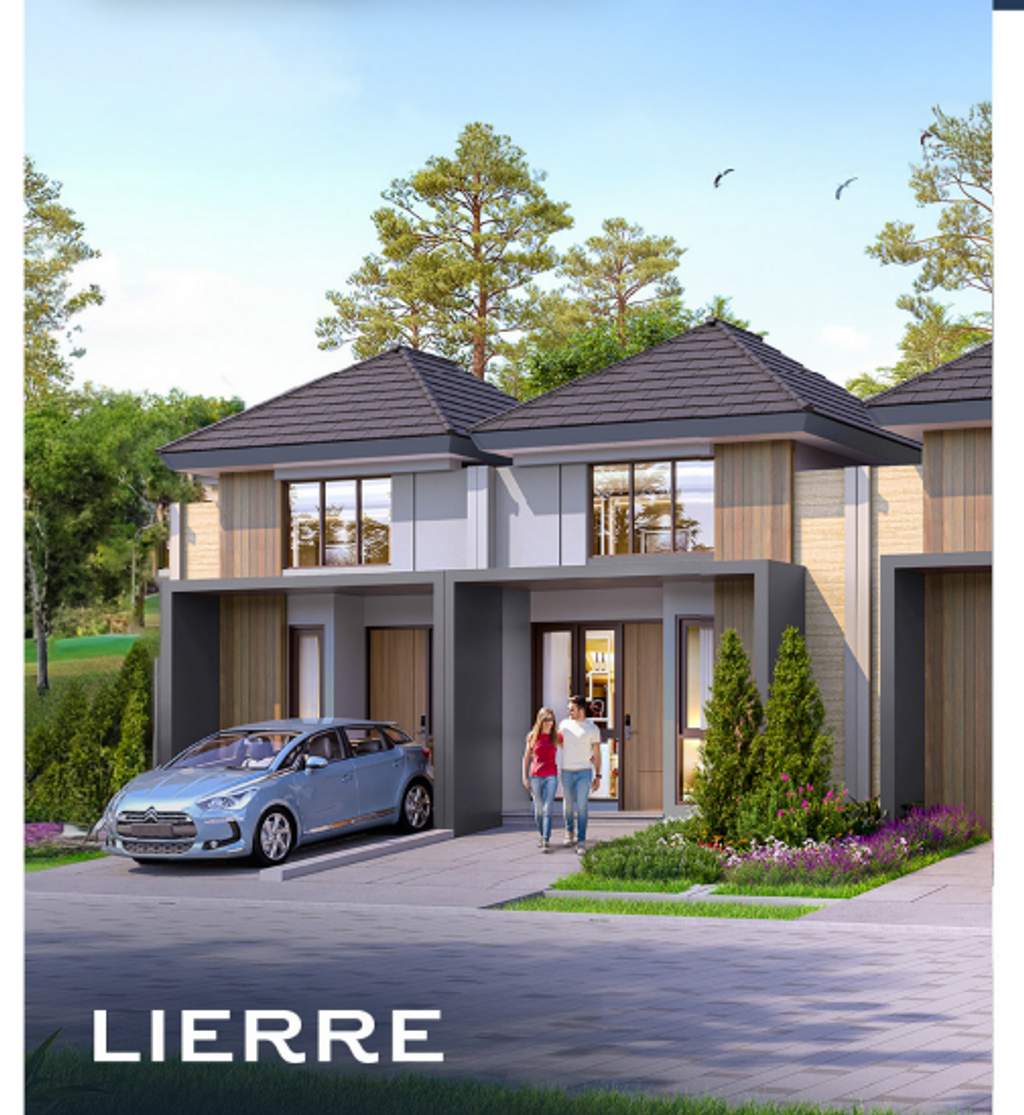 foto tampak rumah tipe LIERRE perumahan CitraGarden Serpong Cluster Elaia