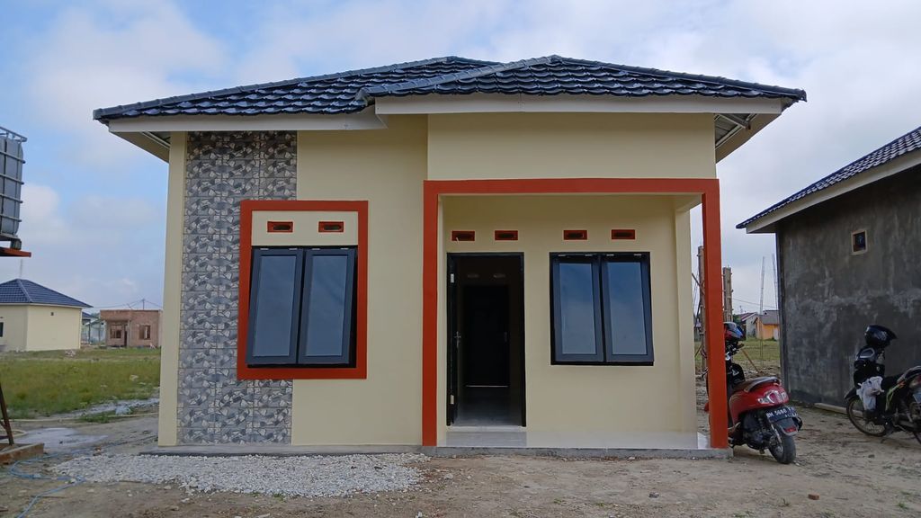 foto tampak rumah tipe Rumah Siap Huni (RSH) Subsidi perumahan Griya Berkah Pelangi 4