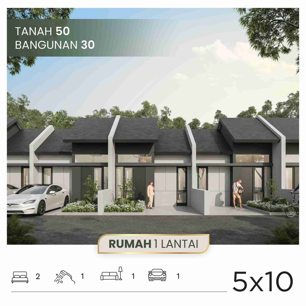 foto tampak rumah tipe RUMAH 5X9 perumahan PARK SUNRISE