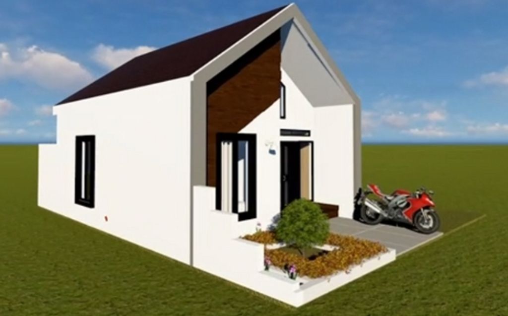 foto tampak rumah tipe 36 Bersubsidi "Scandinavia" perumahan BALAI PANGERAN RESIDENCE BALANGAN TAHAP 3