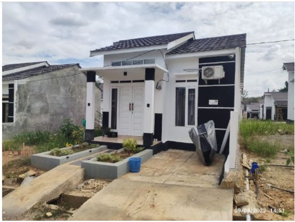 foto tampak rumah tipe 36 Bersubsidi "Merdeka" perumahan BALAI PANGERAN RESIDENCE BALANGAN TAHAP 3