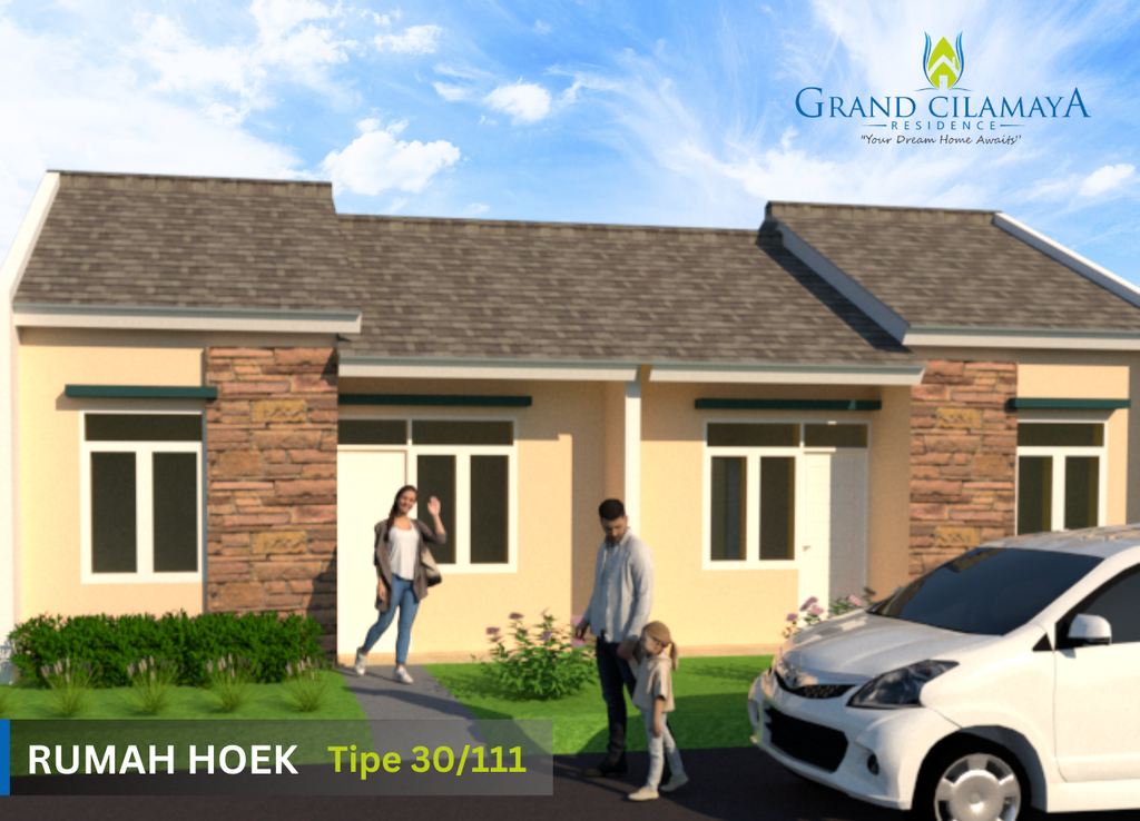 foto tampak rumah tipe Rumah Hoek 30/111 perumahan GRAND CILAMAYA RESIDENCE