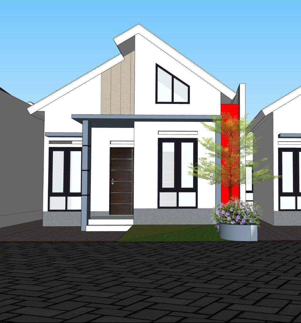 foto tampak rumah tipe 36 perumahan ISTANA CITY