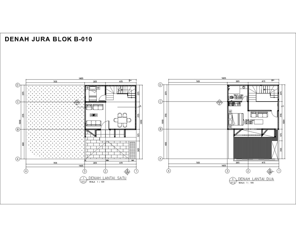 foto denah rumah tipe Jura B Lite Corner perumahan Metland Menteng