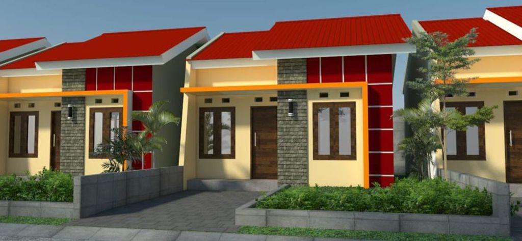 foto tampak rumah tipe 36 M2 HARGA BARU perumahan RAFA RESIDENCE