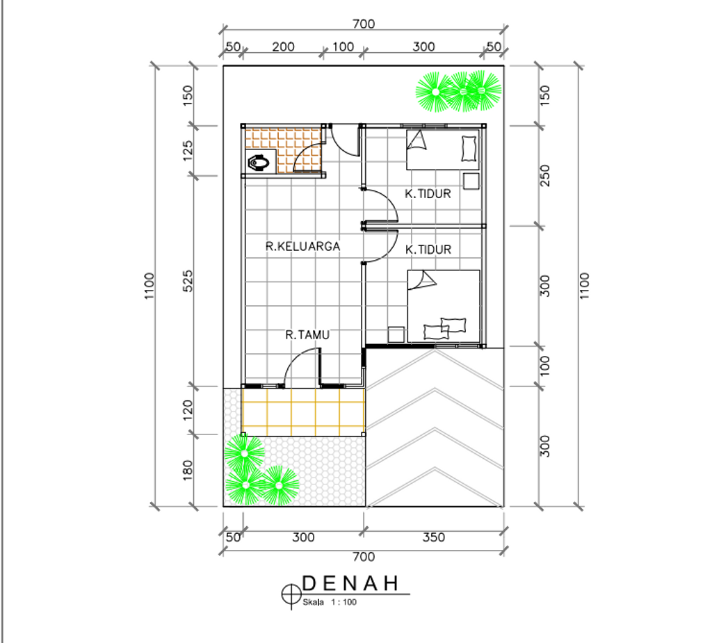 foto denah rumah tipe 36+ perumahan PERUMAHAN BANUA RESIDENCE
