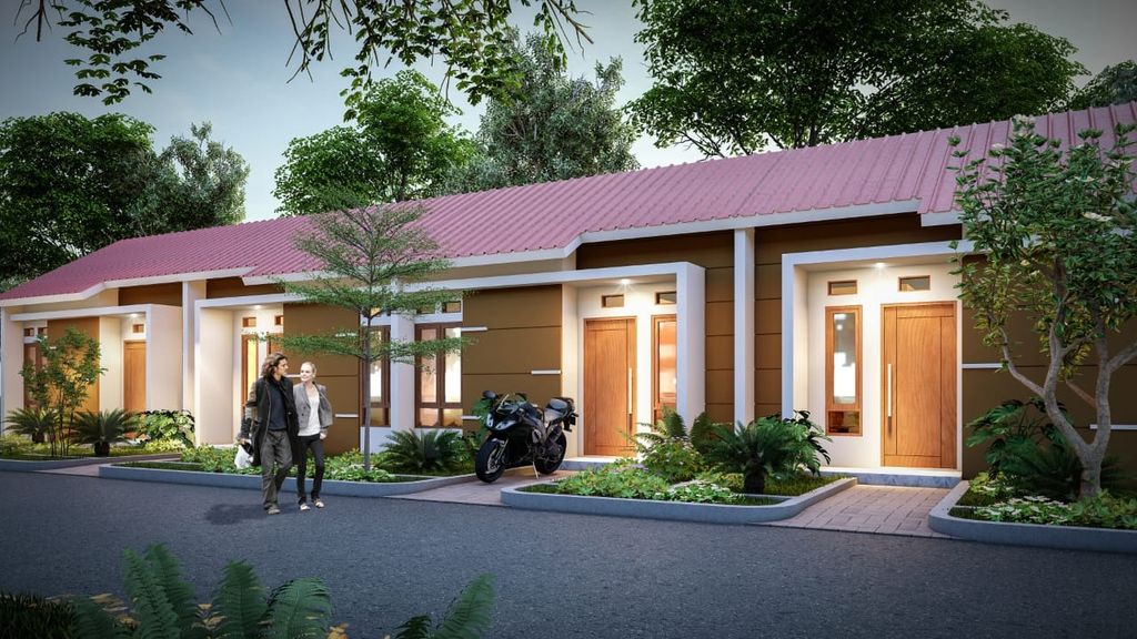 foto tampak rumah tipe 30/hook perumahan RHABAYU GREEN
