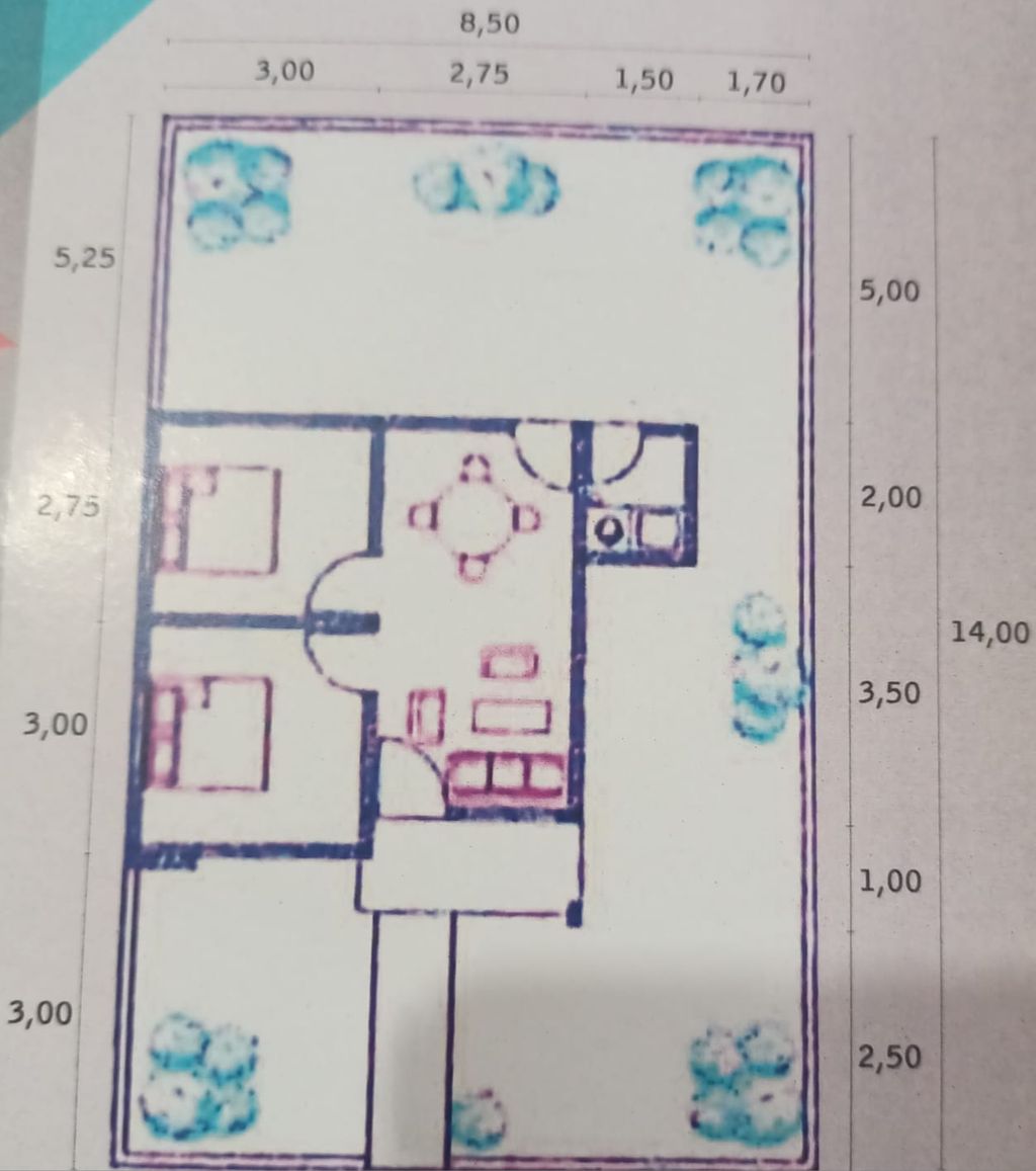 foto denah rumah tipe 36 perumahan TIMBARAU GARDEN