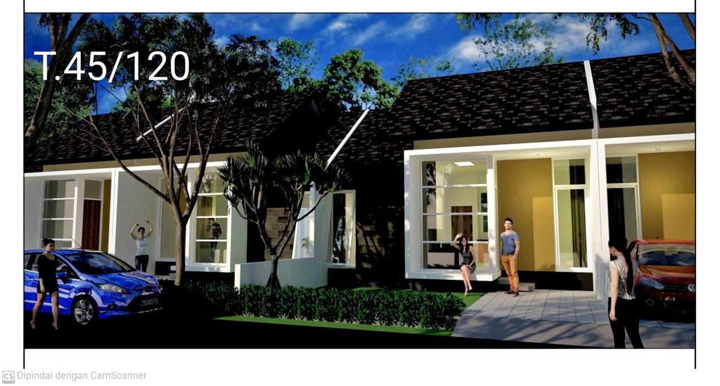 foto tampak rumah tipe 45/120 perumahan BUMI CIREBON ADIPURA
