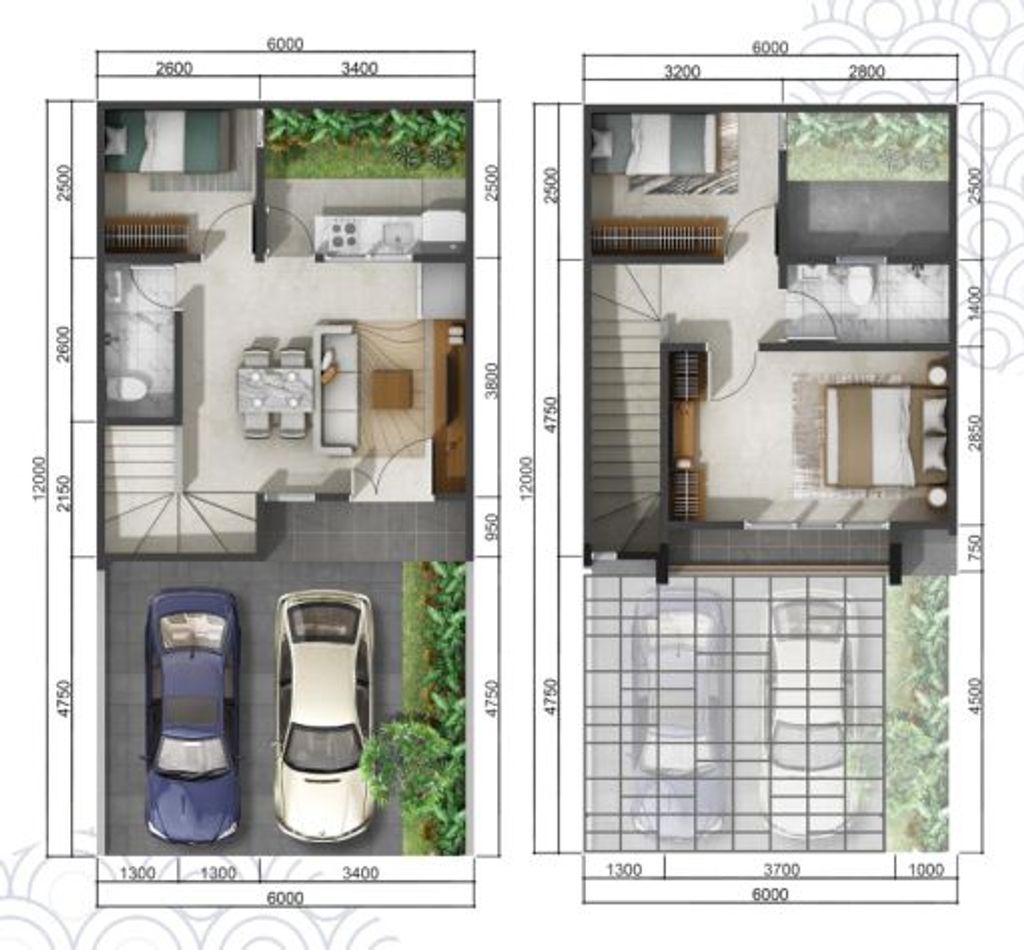 foto denah rumah tipe RUBY perumahan GR 33A EXT GRAHA RAYA
