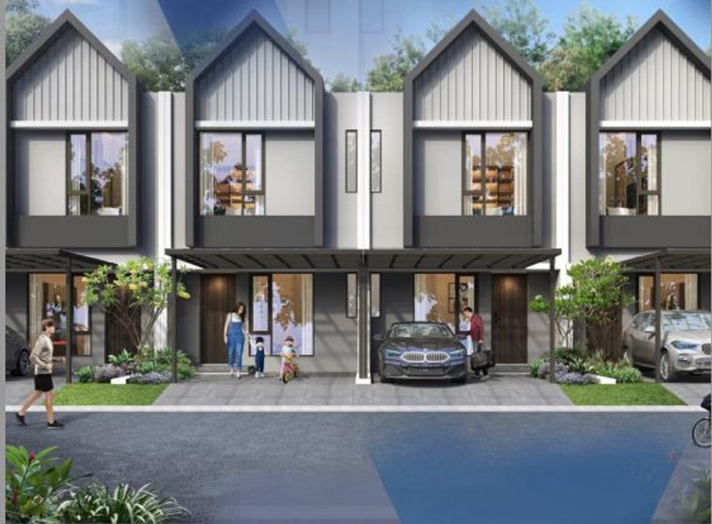 foto tampak rumah tipe RUBY perumahan GR 33A EXT GRAHA RAYA