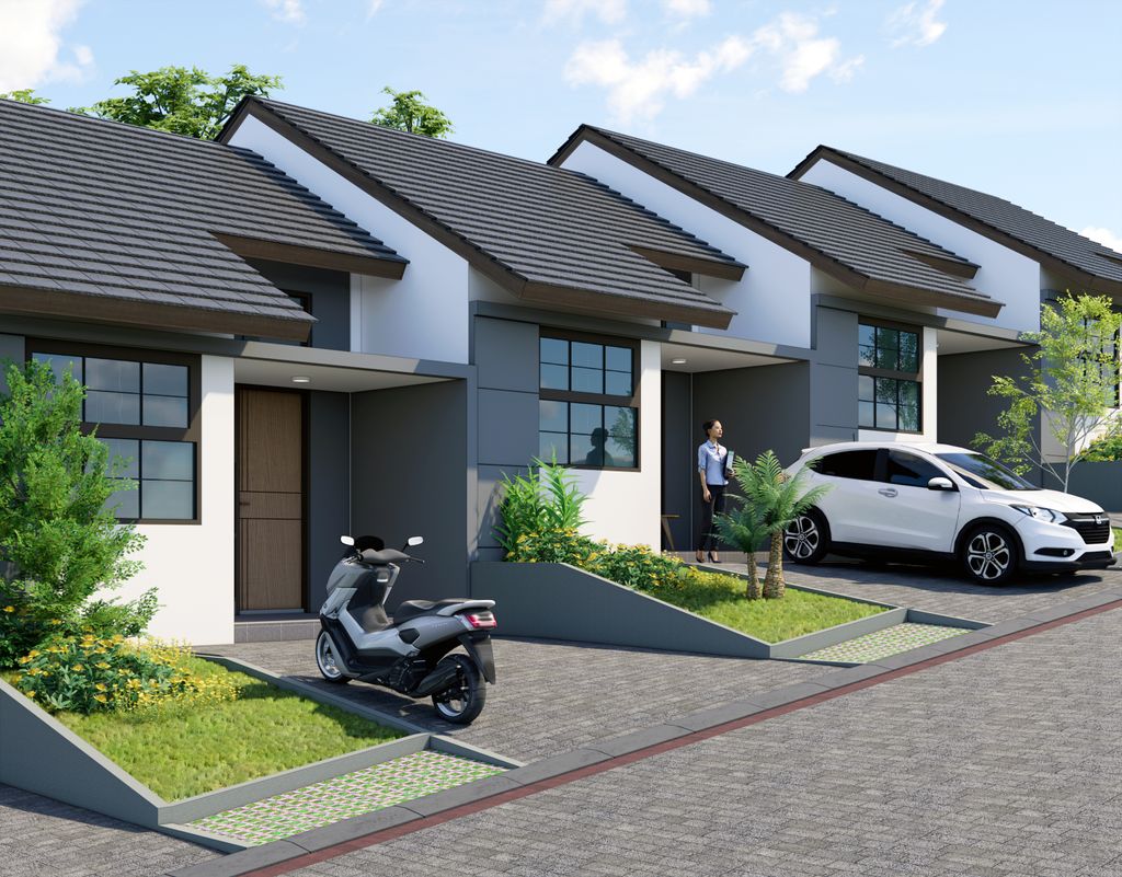 foto tampak rumah tipe 47 (MV XII 15) perumahan ISTANA REGENCY JATINANGOR