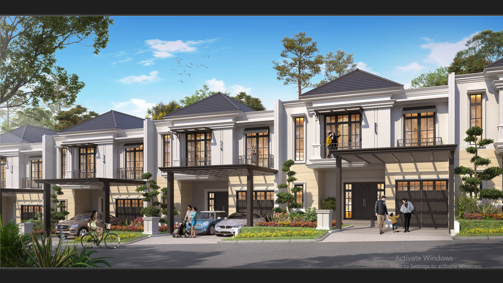 foto tampak rumah tipe SPLENDOR B.12/01 - GHZ perumahan PERUMAHAN CITRA CITY SENTUL KAWASAN PREMIUM