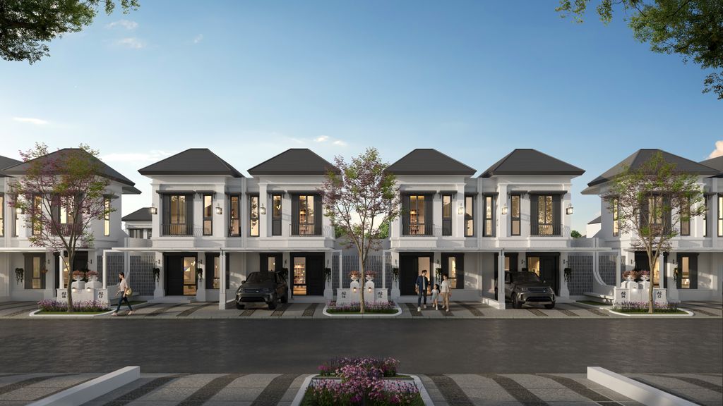 foto tampak rumah tipe Derora 59 perumahan METLAND CIKARANG
