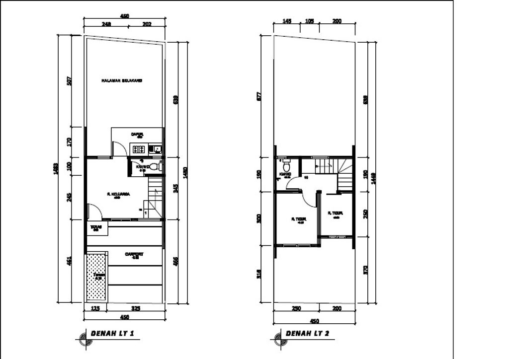 foto denah rumah tipe 38 Compact High Ceiling (2KT) (441) perumahan Seroja Home Residence 4