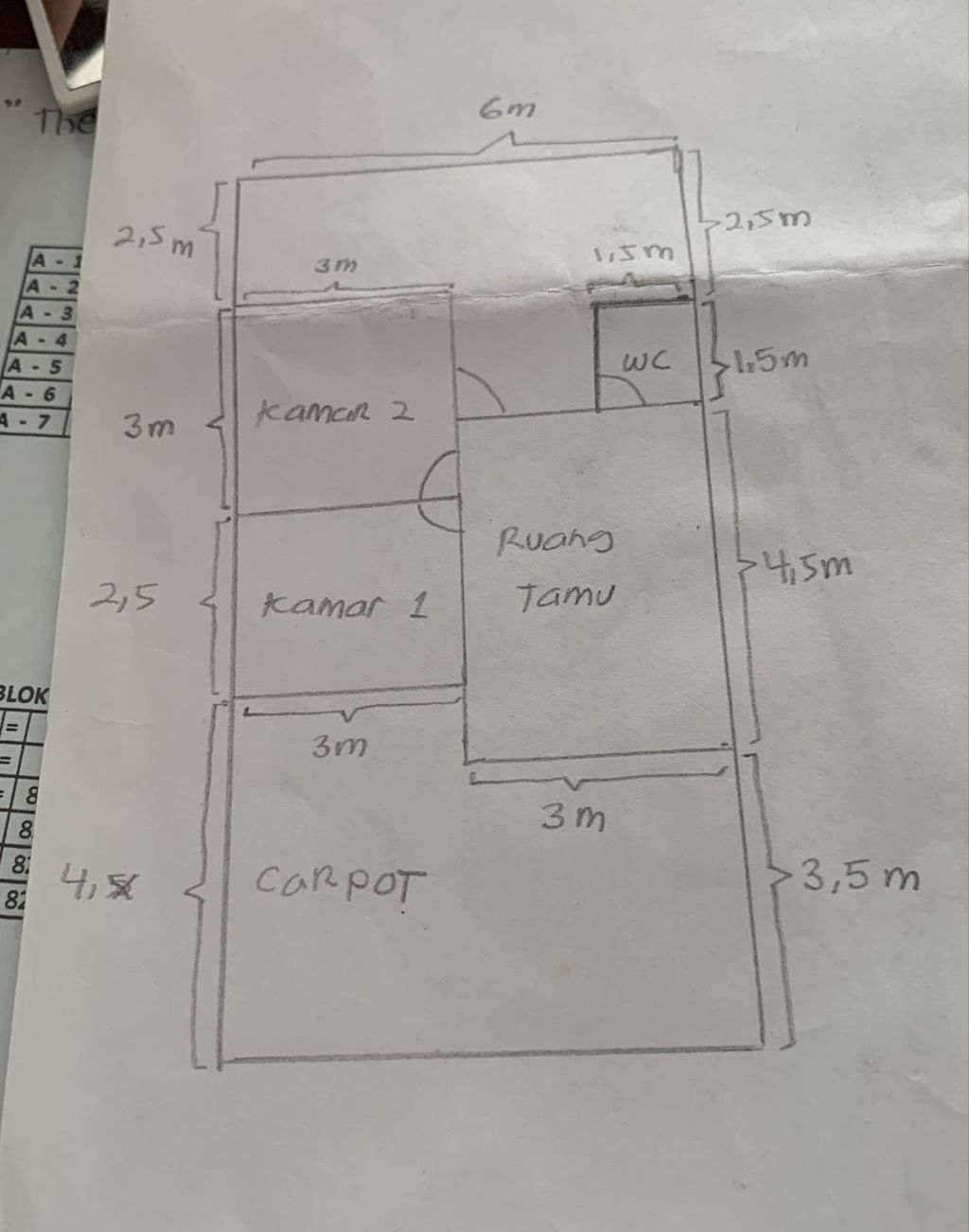 foto denah rumah tipe Subsidi perumahan The Emerald Residence