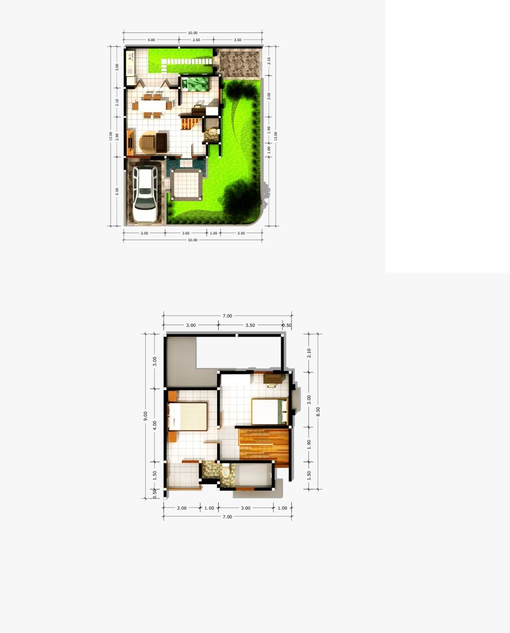 foto denah rumah tipe 83/130 perumahan The Billabong Soeta Residence