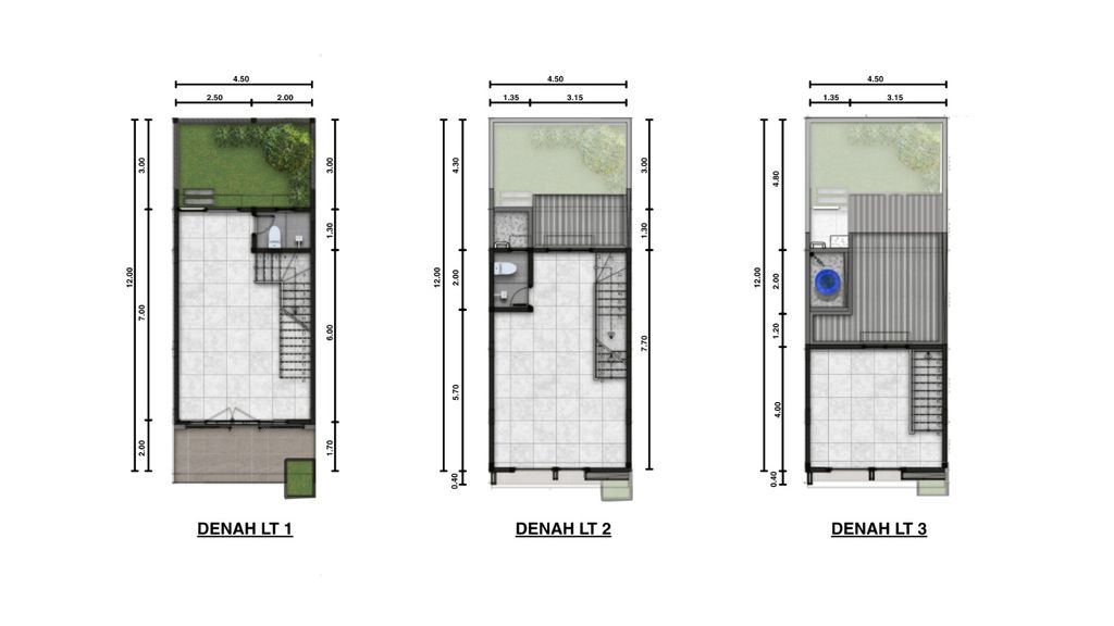 foto denah rumah tipe CATALONIA perumahan METLAND CIBITUNG - CLUSTER LISSE