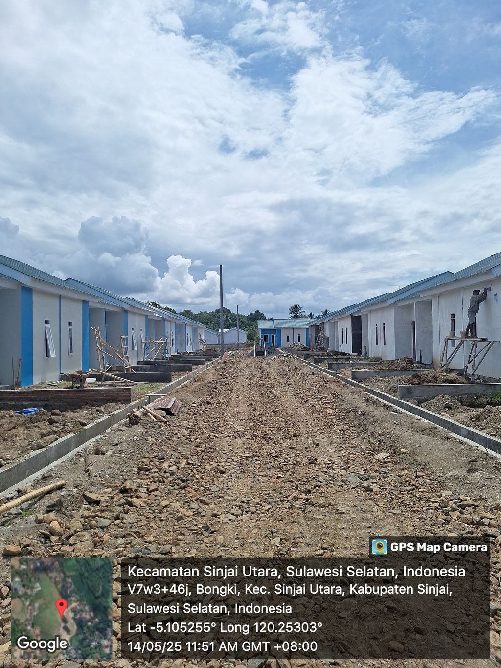 foto posisi tengah perumahan BUMI BENTENG MAS 2
