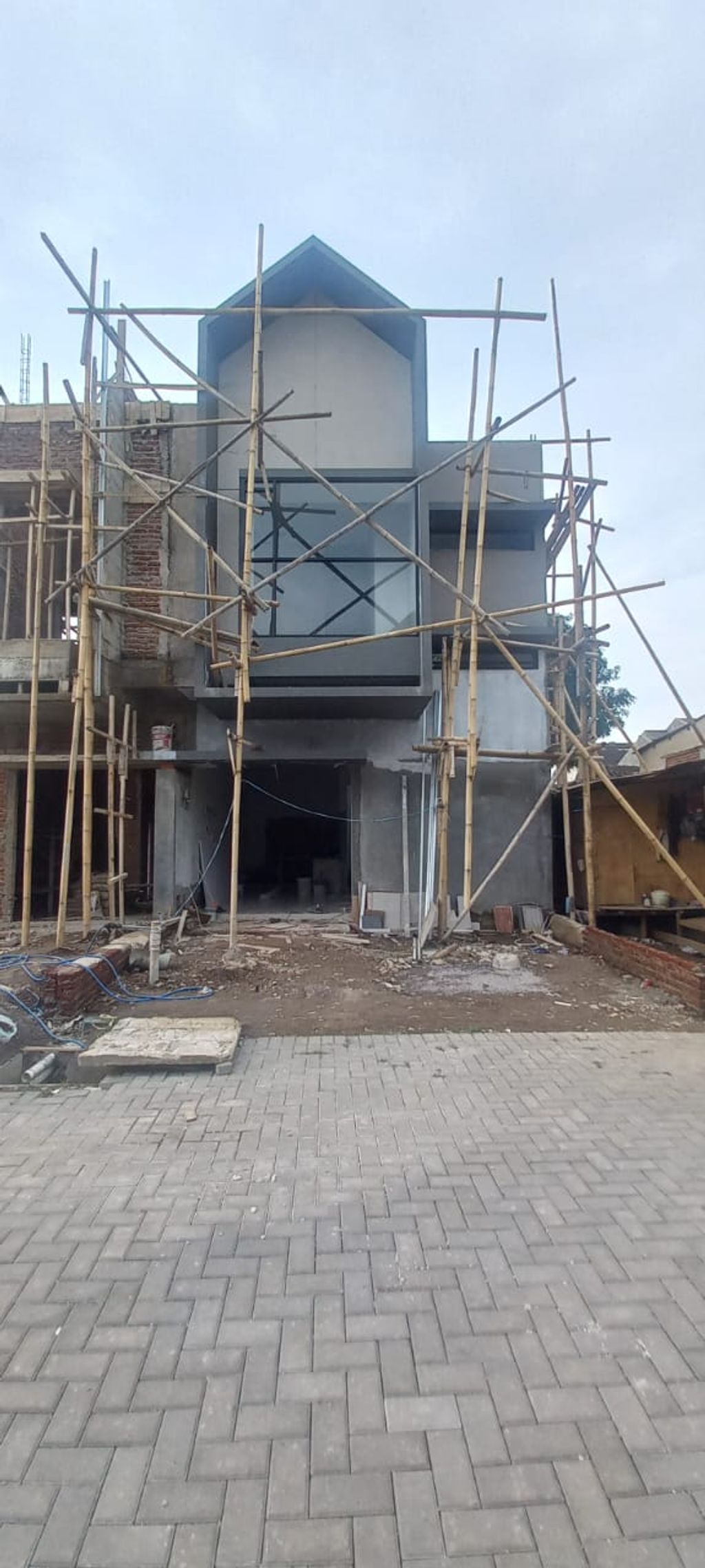 foto tampak rumah tipe 65 (E1) perumahan Kopo Harmonis Townhouse