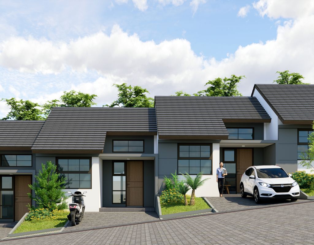 foto tampak rumah tipe 51 (MV XII 27) perumahan ISTANA REGENCY JATINANGOR