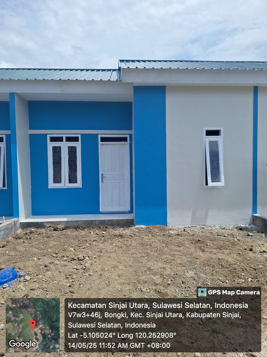 foto tampak rumah tipe 36/72 perumahan BUMI BENTENG MAS 2
