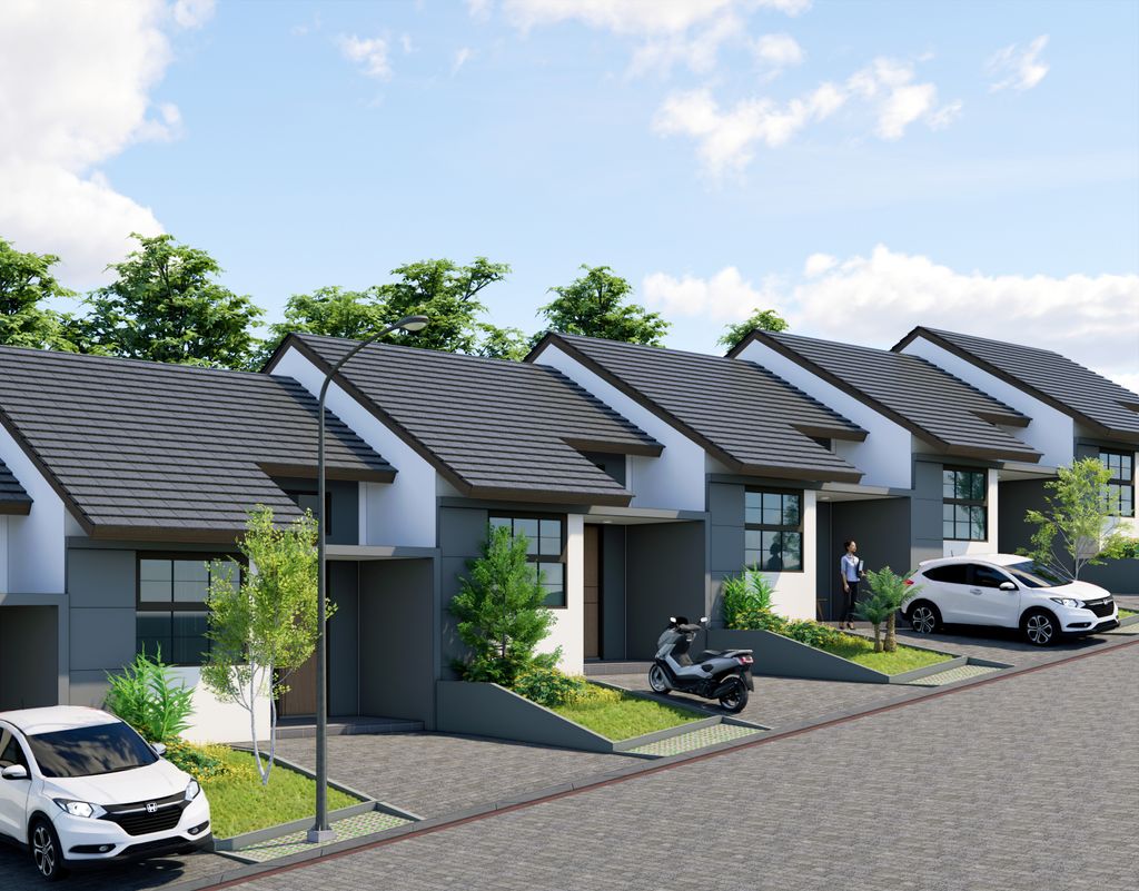 foto tampak rumah tipe 50 ( MV XII 25) perumahan ISTANA REGENCY JATINANGOR